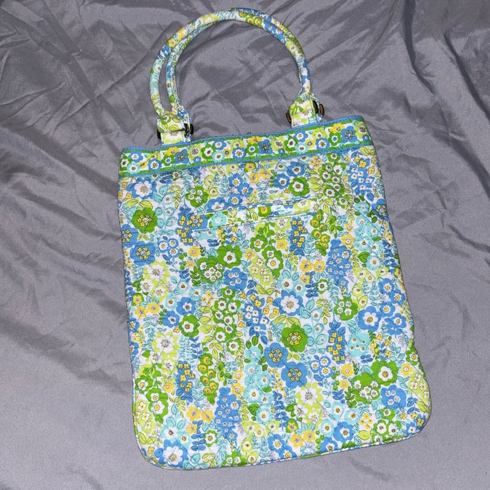 Vera Bradley Slim Tote Bag English Meadow pattern